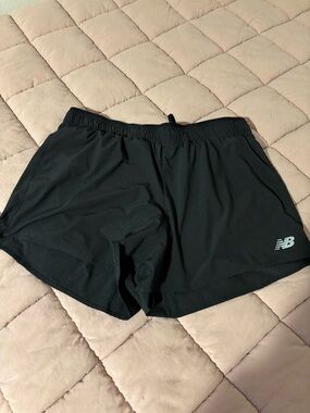 New Balance Black Athletic Shorts with Subtle Logo